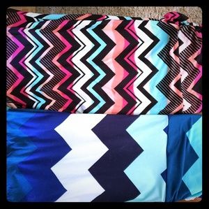 2 size XL colorful summer Chevron maxi skirts.